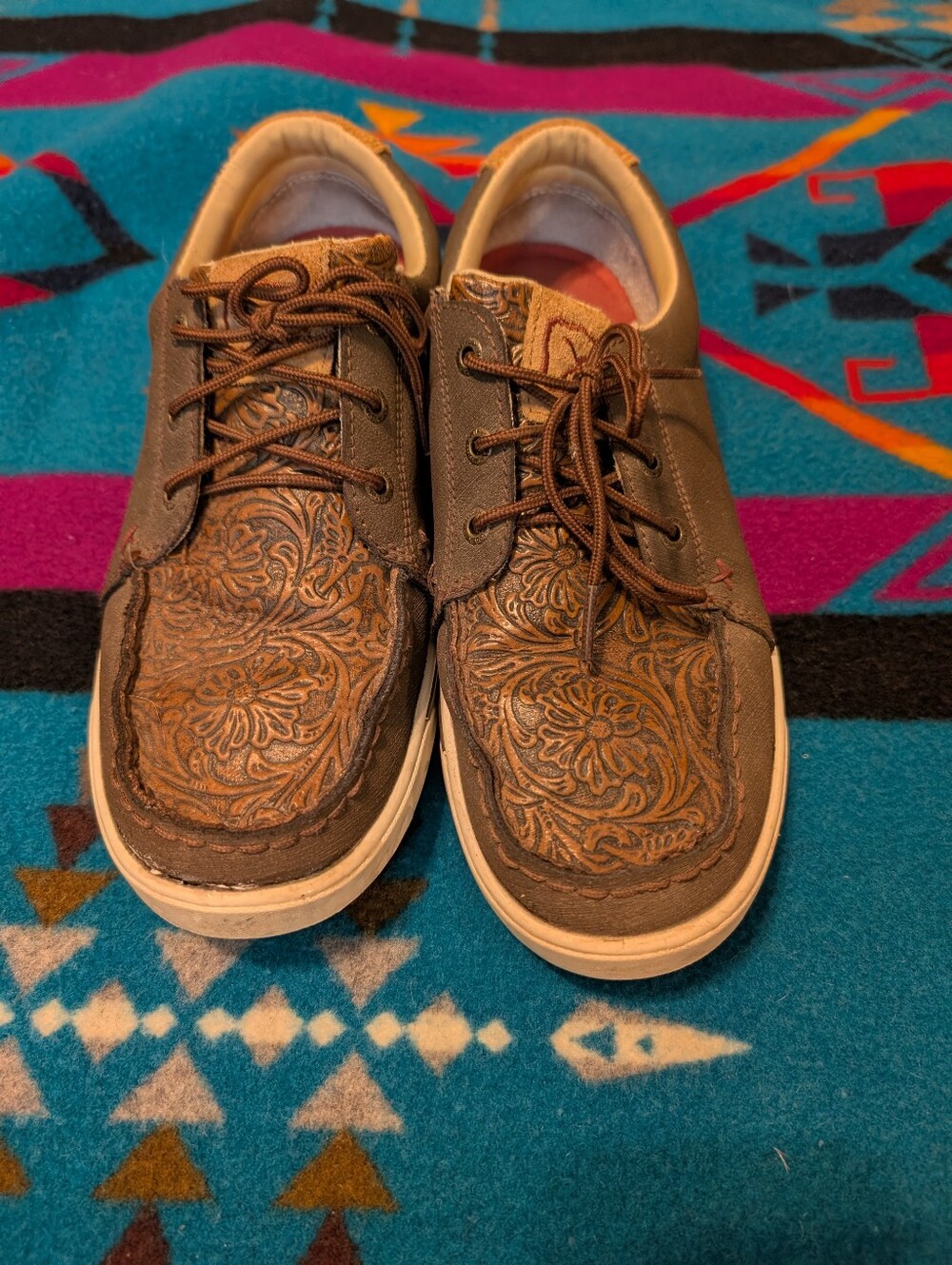 Twisted X Floral Moc Toe Shoes
